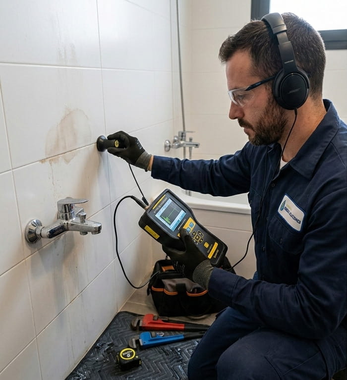 deteccion de mancha de humedad con ultrasonido por caño roto